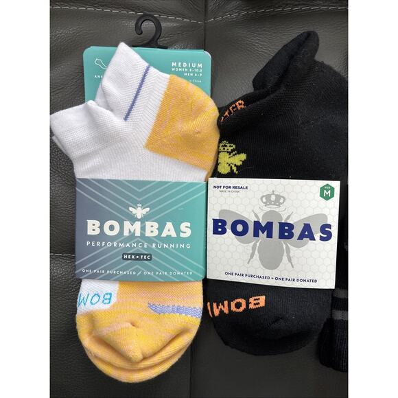 5 Pack Bombas Unisex Crew Socks Medium/Large - Picture 2 of 5
